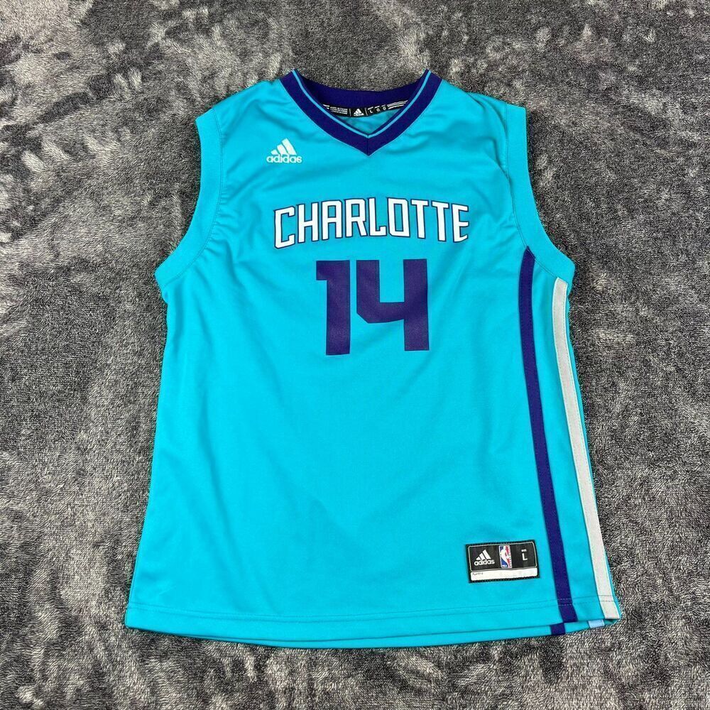 Adidas Charlotte Hornets #14 Kidd-Gilchrist Jersey Sleeveless Youth L 14-16